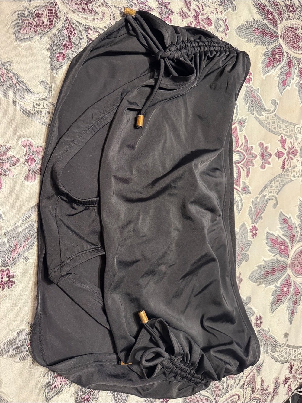 Merona Black Men's Drawstring Swim Shorts